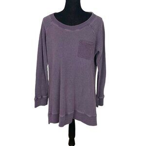 SOFT SURROUNDINGS Thermal Long Sleeve Top Purple L B1-30